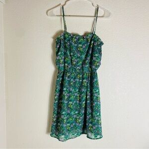 H&M Sleeveless Floral Chiffon Dress Size: 6